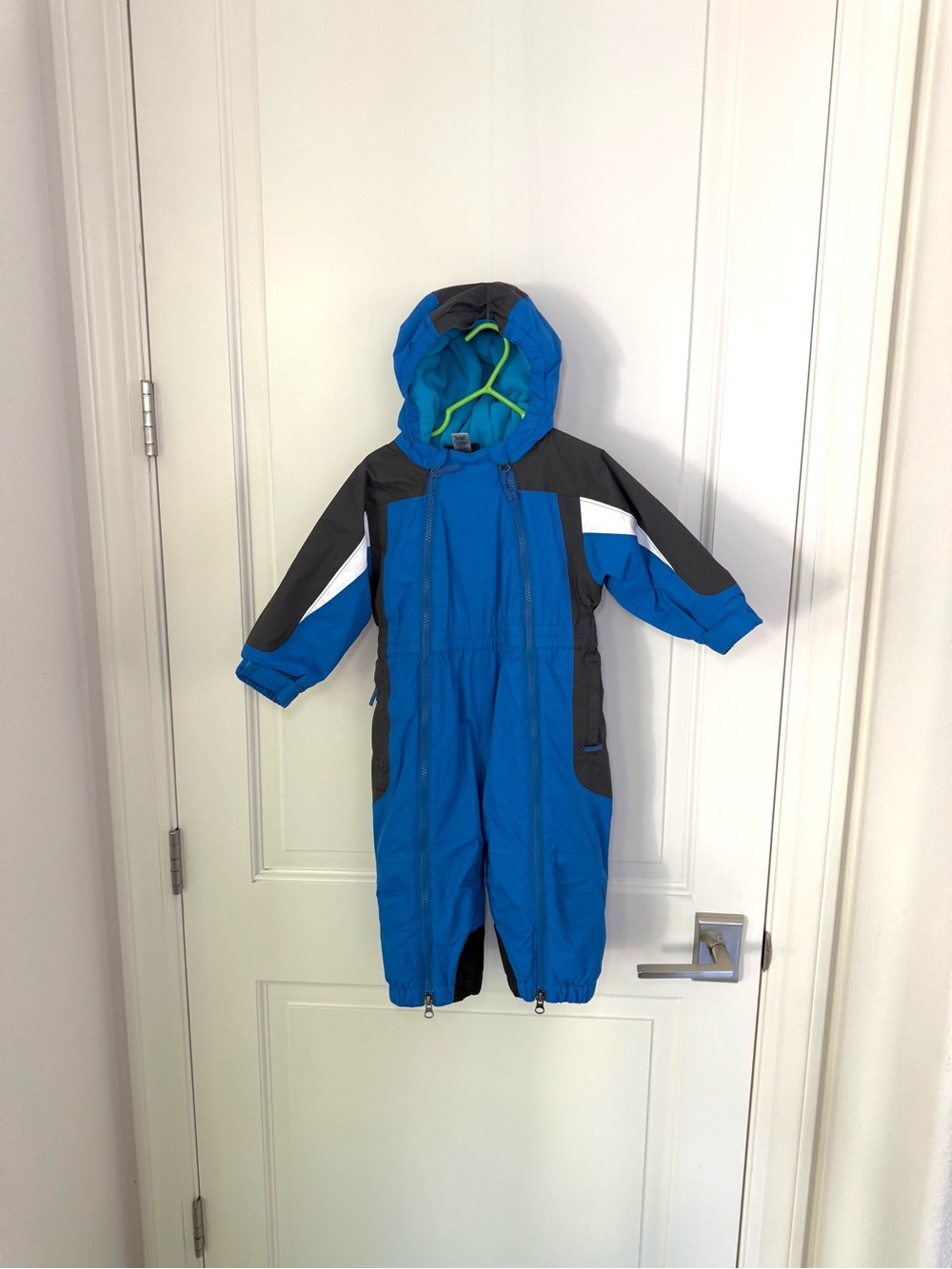 REI Baby Toddler Blue Bunting Snowsuit Timber Mountain Fleece Lined 18M Winter